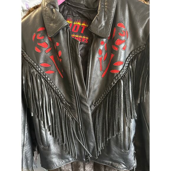 Hot Leathers women’s black friinge jacket - Picture 4 of 12